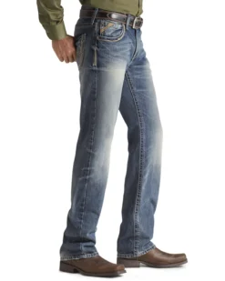Ariat Men's M5 Ridgeline Medium Wash Slim Straight Jeans -Sheplers Sales 010C80 GR D1