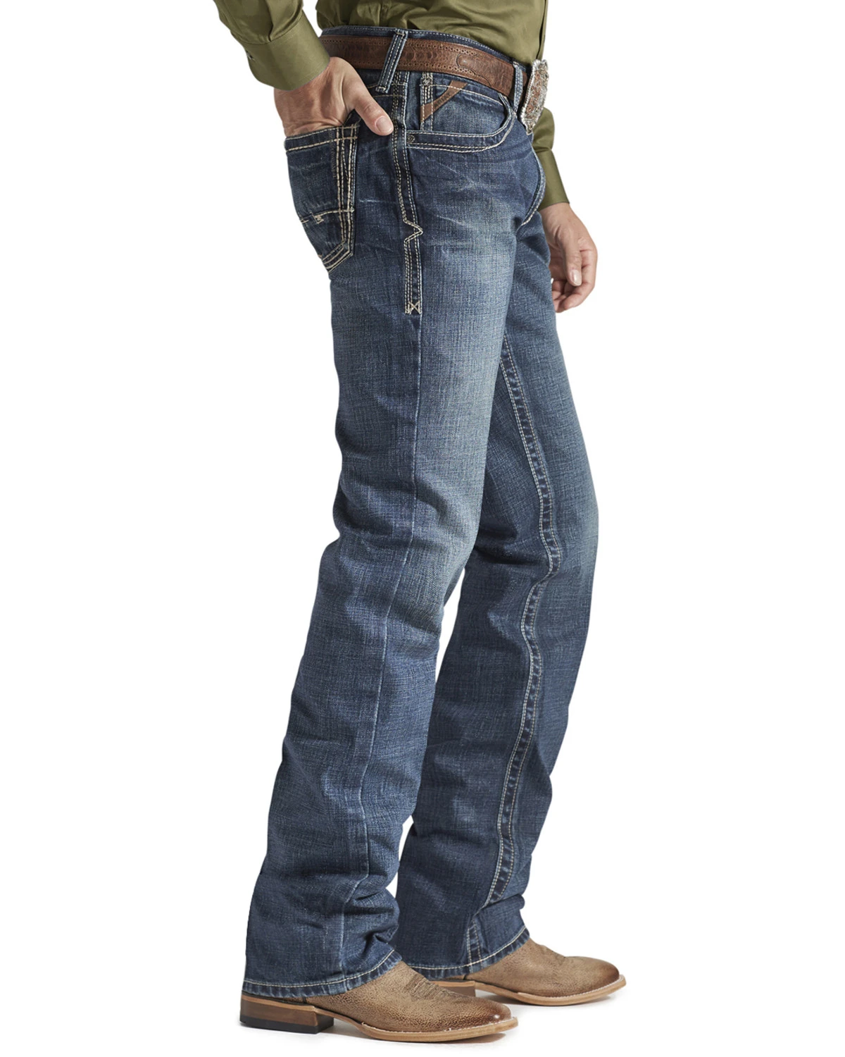 Ariat Denim Jeans - M5 Gulch Straight Leg - Big & Tall 4 Ariat Denim Jeans - M5 Gulch Straight Leg - Big & Tall - Image 2