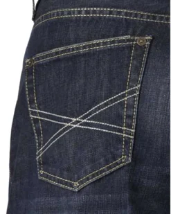 Stetson Men's 1312 Relaxed Fit Bootcut Jeans With Flag Detail - Big & Tall -Sheplers Sales 013946 N9 D2