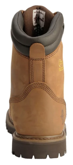 Chippewa Men's Heavy Duty Waterproof & Insulated Aged Bark 8" Work Boots - Steel Toe -Sheplers Sales 050G26 D7 BK
