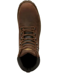 Chippewa Men's Heavy Duty Waterproof & Insulated Aged Bark 8" Work Boots - Steel Toe -Sheplers Sales 050G26 D7 P6