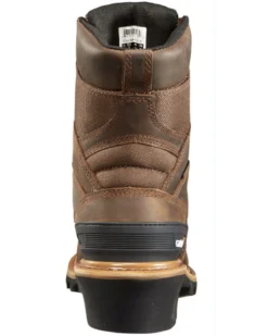 Carhartt 8" Crazy Horse Brown Waterproof Insulated Logger Boot - Composite Toe -Sheplers Sales 050P79 K8 P4