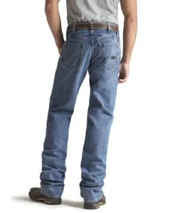 Ariat Men's FR M3 Medium Wash Loose Basic Stackable Straight Leg Jean -Sheplers Sales 086P41 7030 P2