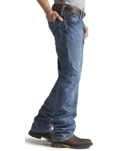Ariat Men's FR M3 Medium Wash Loose Basic Stackable Straight Leg Jean -Sheplers Sales 086P41 N9 D1