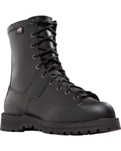 Danner Men's Black Recon 8" Uniform Boots - Round Toe