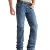 Ariat Men's FR M3 Medium Wash Loose Basic Stackable Straight Leg Jean - Big -Sheplers Sales 2000173314 020 P1