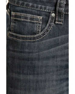 Rock & Roll Denim Men's Small "V" Reflex Revolver Slim Straight Jeans -Sheplers Sales 2000212741 402 P4