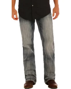 Rock & Roll Denim Men's Double Barrel Small "V" Straight Leg Jeans -Sheplers Sales 2000241161 402 P2