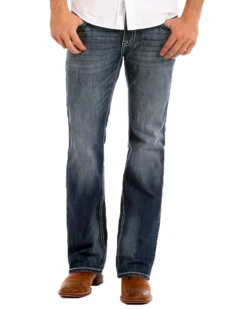 Rock & Roll Denim Men's Reflex Pistol Straight Leg Jeans -Sheplers Sales 2000241163 402 P2