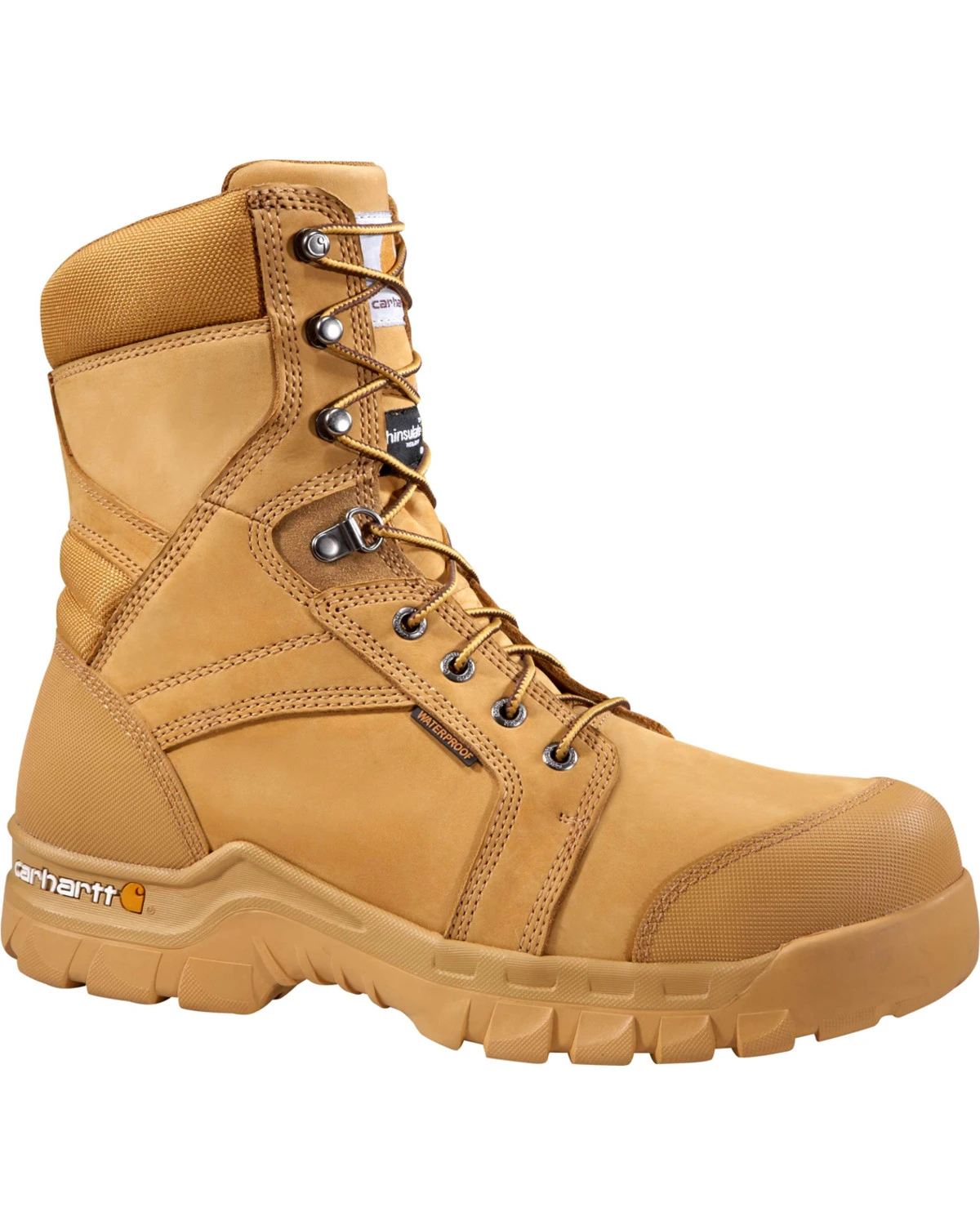 Carhartt Men's 8" Waterproof Insulated Rugged Flex Work Boots - Round Toe 3 Carhartt Men's 8" Waterproof Insulated Rugged Flex Work Boots - Round Toe