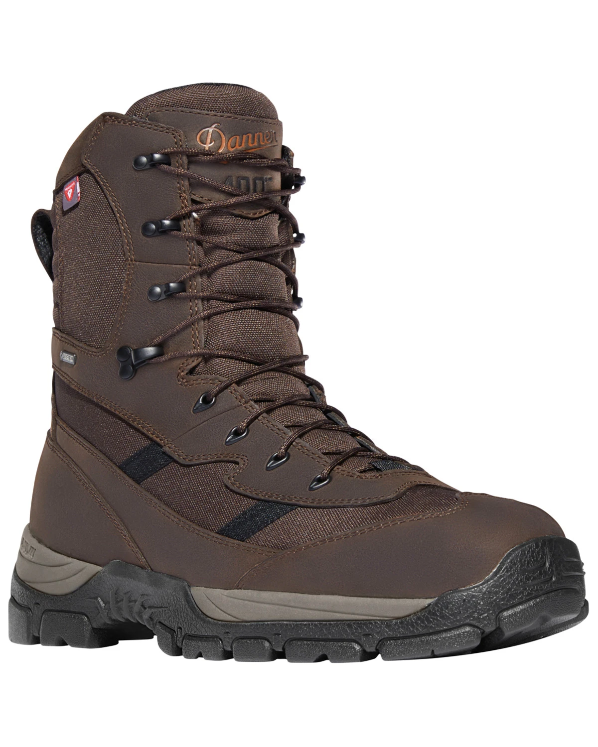 Danner Men's Brown Alsea 8" Lace-Up Waterproof 400G Insulated Boots - Round Toe 3 Danner Men's Brown Alsea 8" Lace-Up Waterproof 400G Insulated Boots - Round Toe
