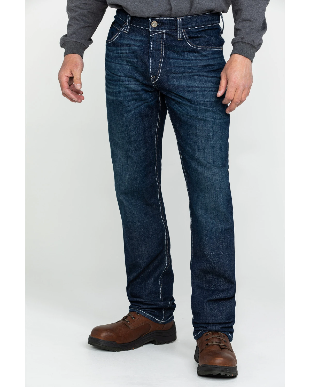Ariat Men's FR M4 Durastretch Lineup Straight Work Jeans 4 Ariat Men's FR M4 Durastretch Lineup Straight Work Jeans - Image 2