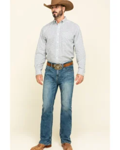 Cody James Men's Hawken Medium Wash Crosshatch Stretch Slim Bootcut Jeans -Sheplers Sales 2000295742 400 P6