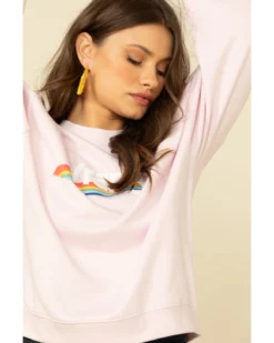 Wrangler Retro Women's Lilac High Rib Pullover -Sheplers Sales 2000308273 530 P4