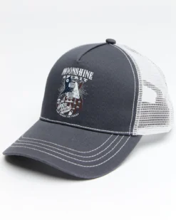 Moonshine Spirit Men's Flag Guitar Mesh Cap