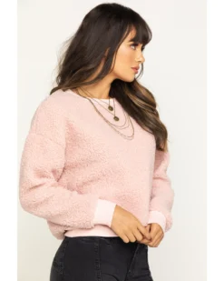 Eyeshadow Women's Fuzzy Sweatshirt -Sheplers Sales 2000313198 650 P5