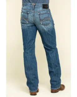 Ariat Men's Riverbend Val Stackable Rigid Relaxed Bootcut Jeans