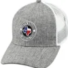 Justin Men's Heather Gray Fort Worth Texas Logo Patch Mesh-Back Ball Cap 2 Justin Men's Heather Gray Fort Worth Texas Logo Patch Mesh-Back Ball Cap -Sheplers Sales 2000323422 070 P1