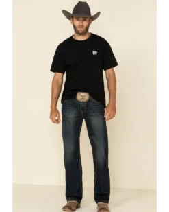 Rock & Roll Denim Men's Dark Reflex Double Barrel Relaxed Straight Jeans -Sheplers Sales 2000323846 402 P2