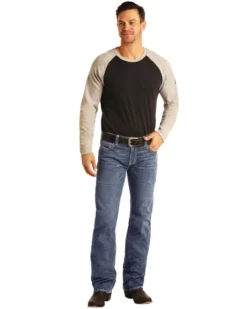 Rock & Roll Denim Men's FR Pistol Light Classic Straight Work Jeans -Sheplers Sales 2000323862 400 P5