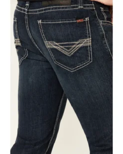 Rock & Roll Denim Men's FR Dark Reflex Revolver Slim Straight Work Jeans -Sheplers Sales 2000323863 401 P3