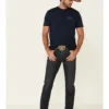 Cody James Men's Barn Sour Dark Wash Stretch Slim Straight Jeans