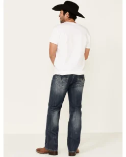 Rock & Roll Denim Men's Dark Double Barrel Relaxed Straight Leg Jeans -Sheplers Sales 2000333350 400 P2