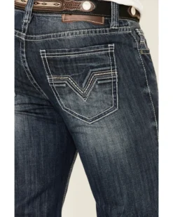 Rock & Roll Denim Men's Dark Double Barrel Relaxed Straight Leg Jeans -Sheplers Sales 2000333350 400 P4