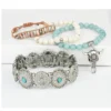 Prime Time Women's Concho Bead & Bull Horn Charm Bracelet Set -Sheplers Sales 2000334004 040 P1