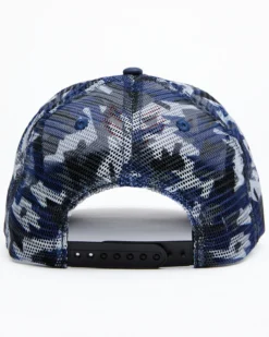 Hawx Men's Navy Camo Logo Mesh-Back Ball Cap -Sheplers Sales 2000335175 410 P3