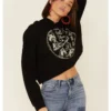 Country Deep Women's Hotter Then A 2 Dollar Cropped Hooded Sweatshirt 2 Country Deep Women's Hotter Then A 2 Dollar Cropped Hooded Sweatshirt -Sheplers Sales 2000335282 001 P1