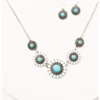 Prime Time Jewelry Women's Silver Turquoise & White Concho Jewelry Set -Sheplers Sales 2000338300 040 P1