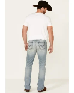 Moonshine Spirit Men's Wild West Light Wash Stretch Stackable Straight Jeans 7 Moonshine Spirit Men's Wild West Light Wash Stretch Stackable Straight Jeans -Sheplers Sales 2000338828 400 P2