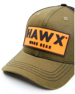 Hawx Men's Olive Logo Patch Mesh-Back Ball Cap -Sheplers Sales 2000339188 341 P3