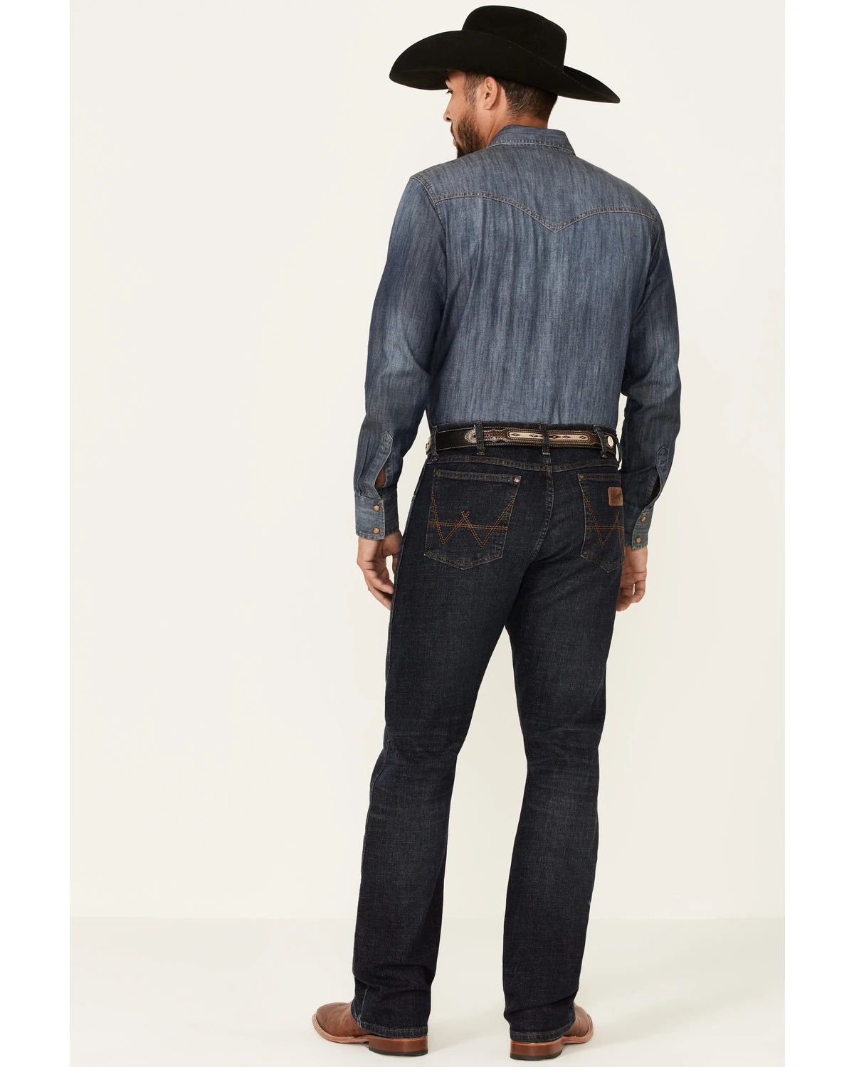 Wrangler Retro Men's Dark Wash Rocky Mount Relaxed Bootcut Jeans - Tall 4 Wrangler Retro Men's Dark Wash Rocky Mount Relaxed Bootcut Jeans - Tall - Image 2