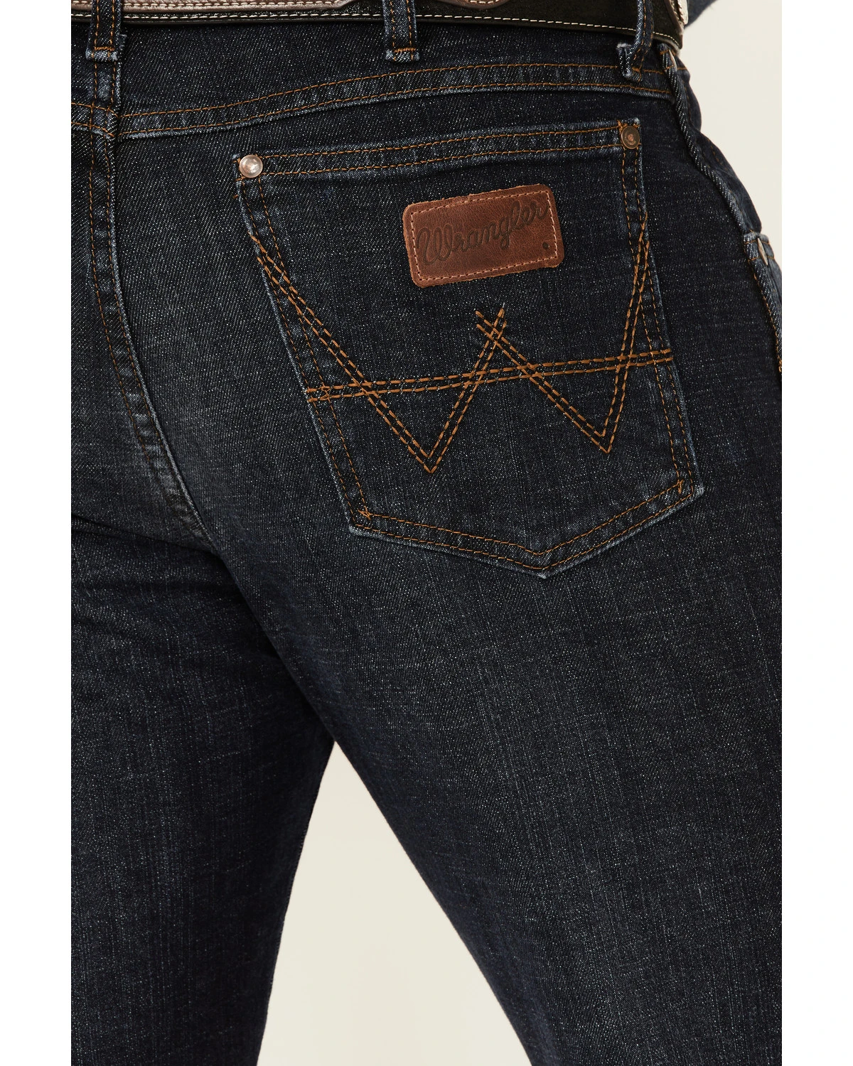 Wrangler Retro Men's Dark Wash Rocky Mount Relaxed Bootcut Jeans - Tall 5 Wrangler Retro Men's Dark Wash Rocky Mount Relaxed Bootcut Jeans - Tall - Image 3