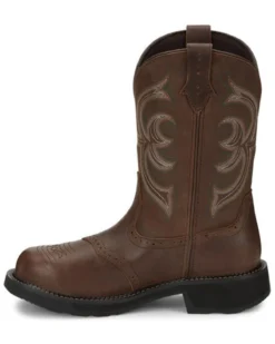 Justin Women's Wanette Waterproof Western Work Boots - Steel Toe -Sheplers Sales 2000340880 200 P3