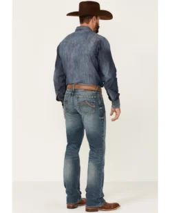 Ariat Men's M4 Campbell 2X Medium Wash Performance Relaxed Bootcut Jeans -Sheplers Sales 2000341791 400 P3