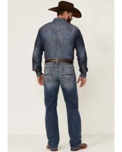 Ariat Men's M2 Wyland Medium Wash Stretch Relaxed Bootcut Jeans -Sheplers Sales 2000341792 400 P4