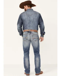 Ariat Men's M4 Dakota Medium Wash Stretch Relaxed Straight Jeans 8 Ariat Men's M4 Dakota Medium Wash Stretch Relaxed Straight Jeans -Sheplers Sales 2000341795 400 P3