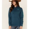 Ariat Women's Eurasian R.E.A.L Arm Logo Graphic Hoodie -Sheplers Sales 2000341891 410 P1