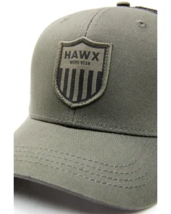 Hawx Men's Olive Shield Logo Patch Mesh-Back Ball Cap -Sheplers Sales 2000342951 341 P2