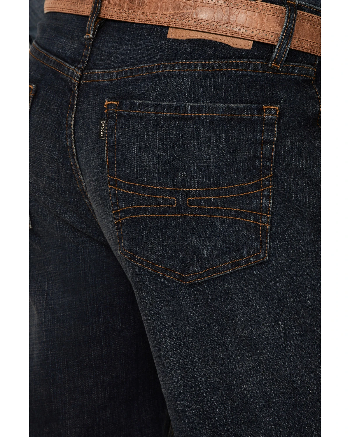 Rock & Roll Denim Men's Hooey Double Barrel Dark Vintage Stretch Relaxed Stackable Bootcut Jeans 4 Rock & Roll Denim Men's Hooey Double Barrel Dark Vintage Stretch Relaxed Stackable Bootcut Jeans - Image 2