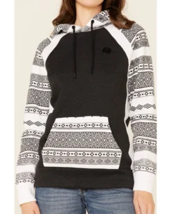 Hooey Women's Southwestern Contrast Hoodie -Sheplers Sales 2000346694 022 P3