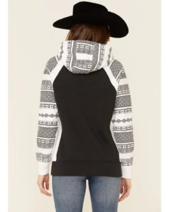 Hooey Women's Southwestern Contrast Hoodie -Sheplers Sales 2000346694 022 P4