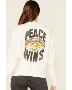 Wrangler Modern Women's Peace Wins Graphic Pullover Sweatshirt -Sheplers Sales 2000348105 100 P4