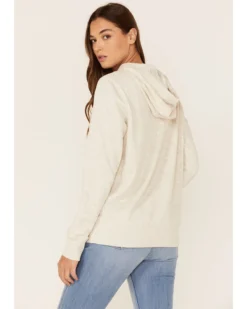 Wrangler Women's Multi Stacked Logo Shirttail Pullover Hoodie -Sheplers Sales 2000350345 104 P3