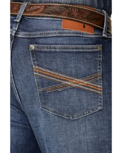 Wrangler 20X Men's Cynn Dark Wash Vintage Stretch Slim Bootcut Jeans - Long -Sheplers Sales 2000351007 400 P3