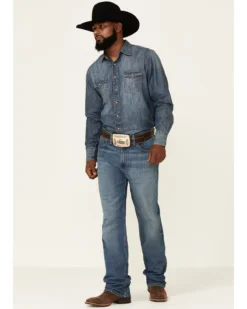 Wrangler 20X Men's Barnham Medium Wash Stretch Extreme Relaxed Straight Jeans