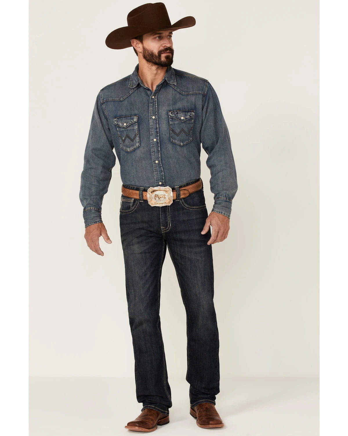 Rock & Roll Denim Men's Vintage Dark Revolver Stretch Slim Straight Jeans 5 Rock & Roll Denim Men's Vintage Dark Revolver Stretch Slim Straight Jeans - Image 3